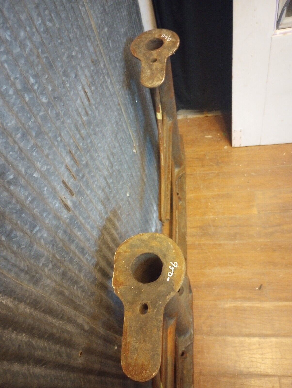 Pair of Cast Iron Machine Legs 31 3/4" Tall x 26 3/8 " Wide
