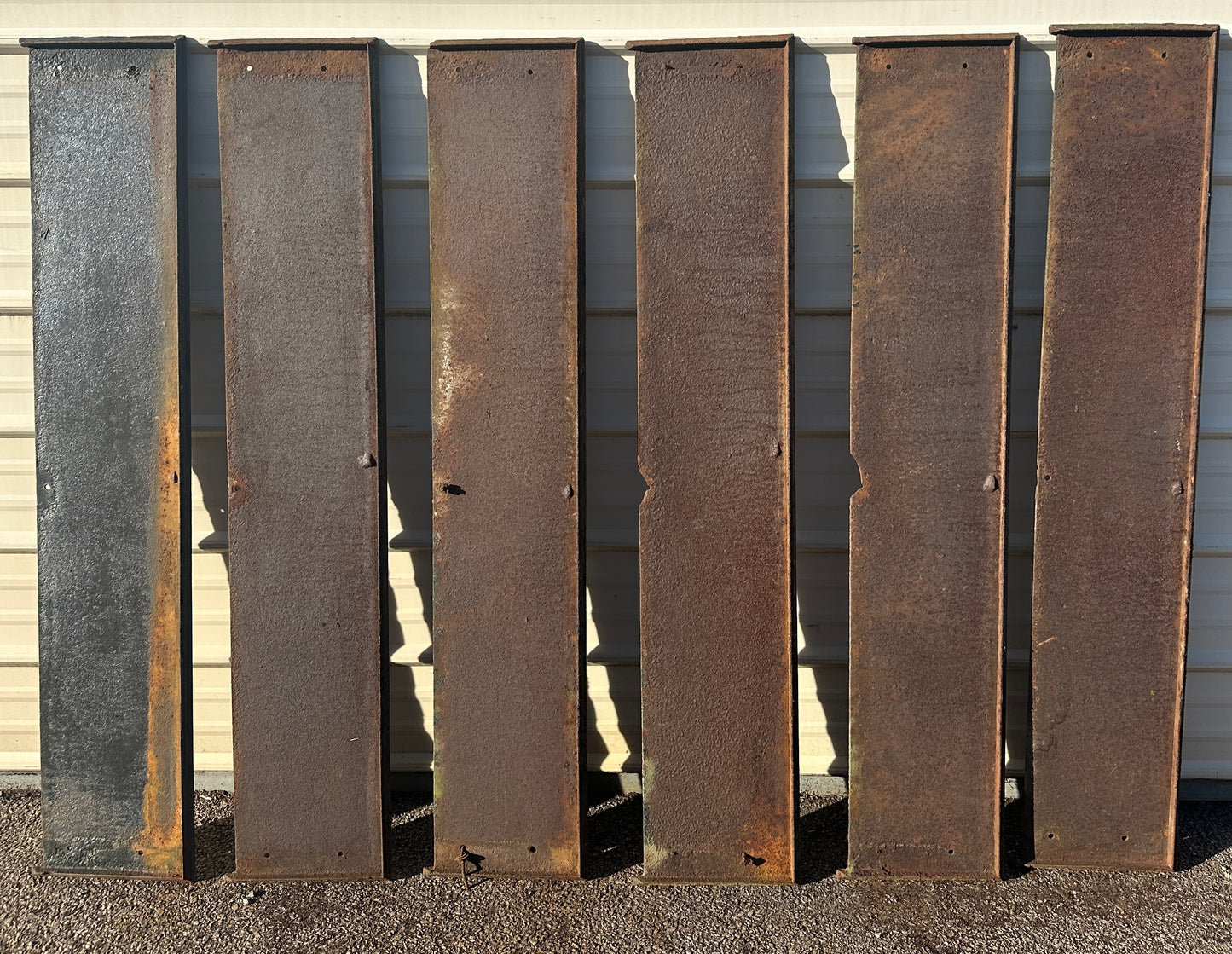 Set of 6 57" Long Cast Iron Stair Treads GA20616