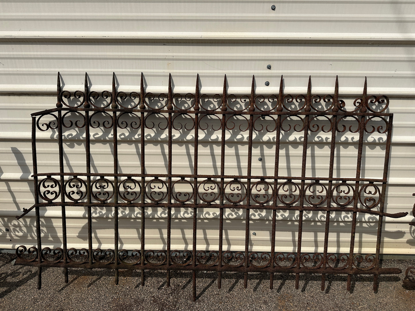 47+ Feet of Antique Wrought Iron Fencing GA20817