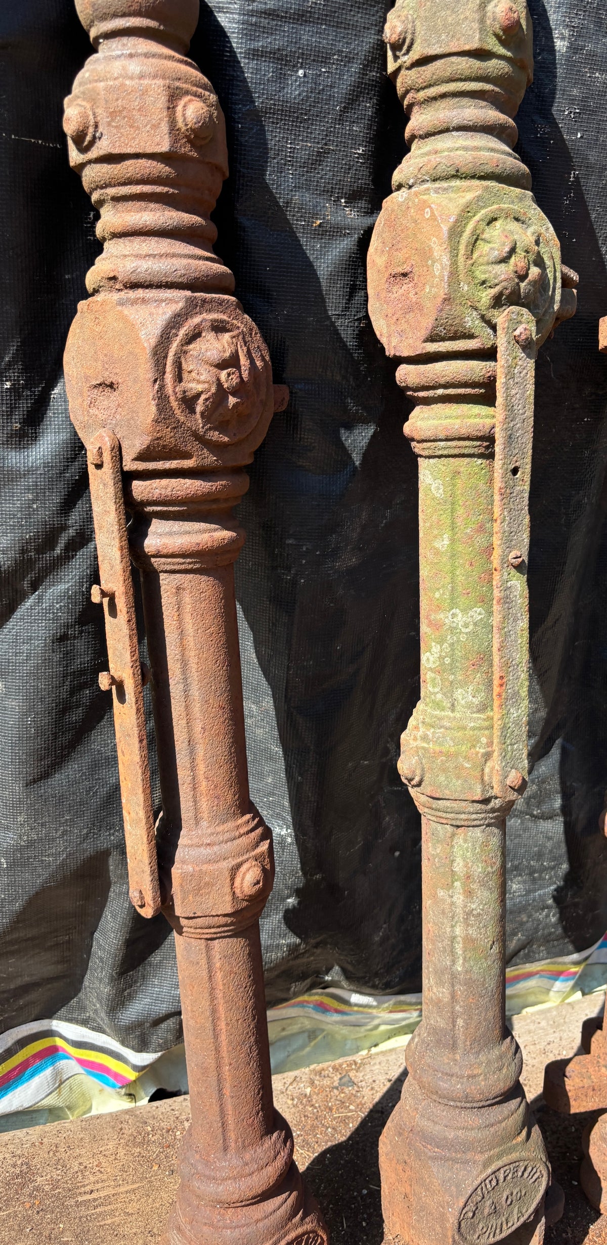 Pair of Cast Iron Newel Posts GA21633