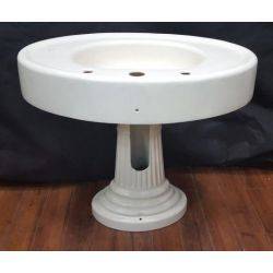 Restored Cast Iron Sink & Pedestal #GA124