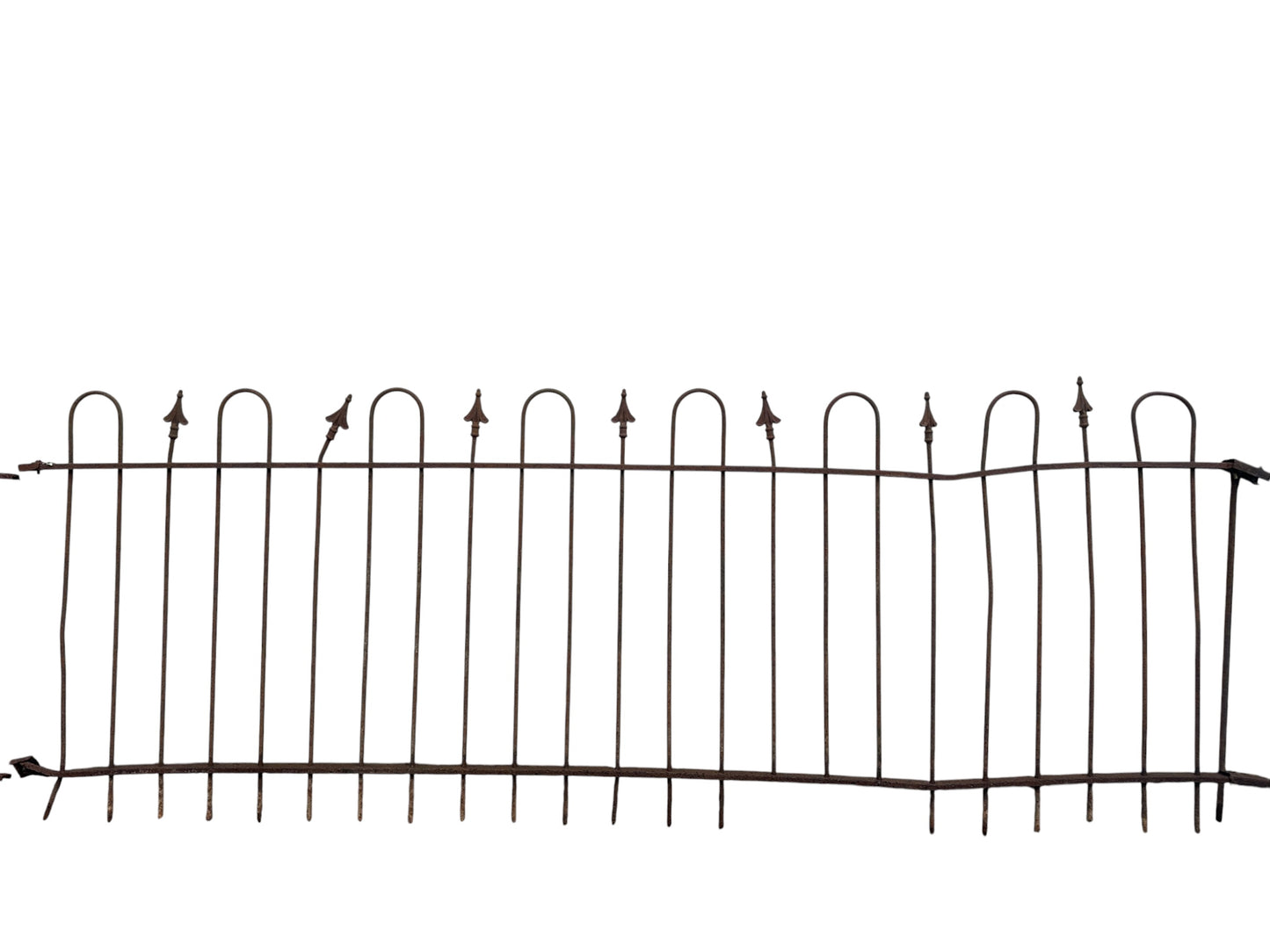 127 Ft of Antique Wrought Iron Hairpin Fencing GA21025