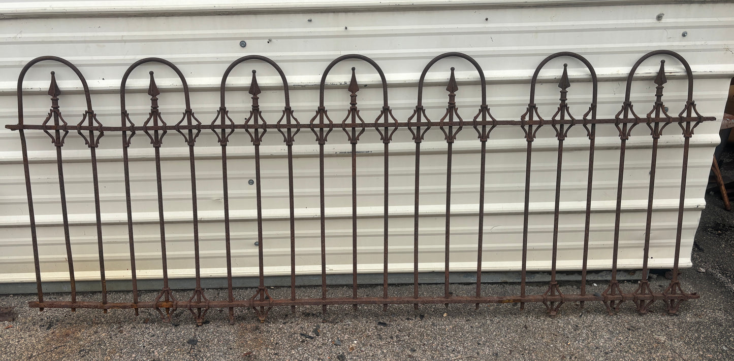 7 Foot Iron Fence Panel GA21387