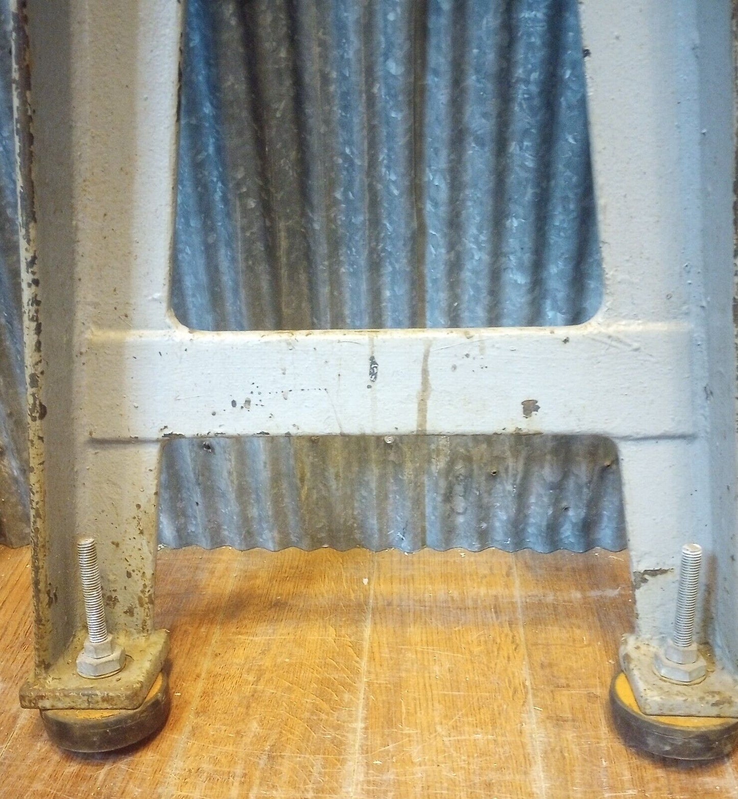 Pair of Adams Brothers Cast Iron Machine Legs 32 5/8" T x 20 3/8" W