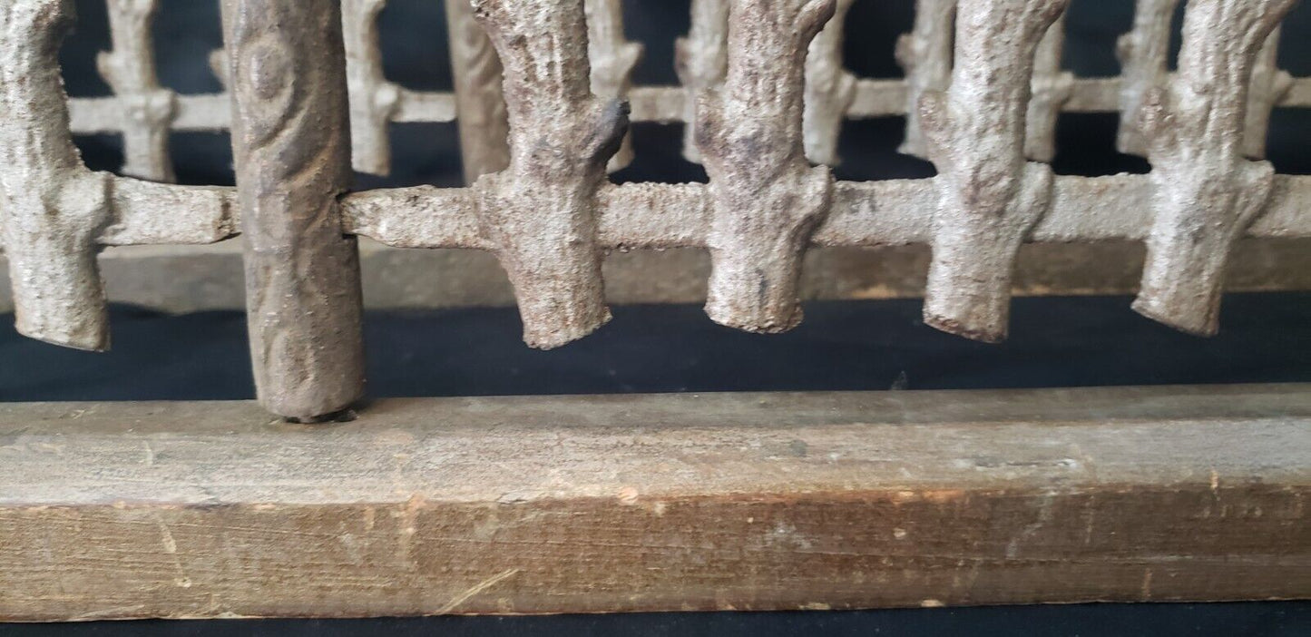 Ornate Cast Iron Miniature or Dollhouse Fence Panels 43" x 8 1/2" GS00184