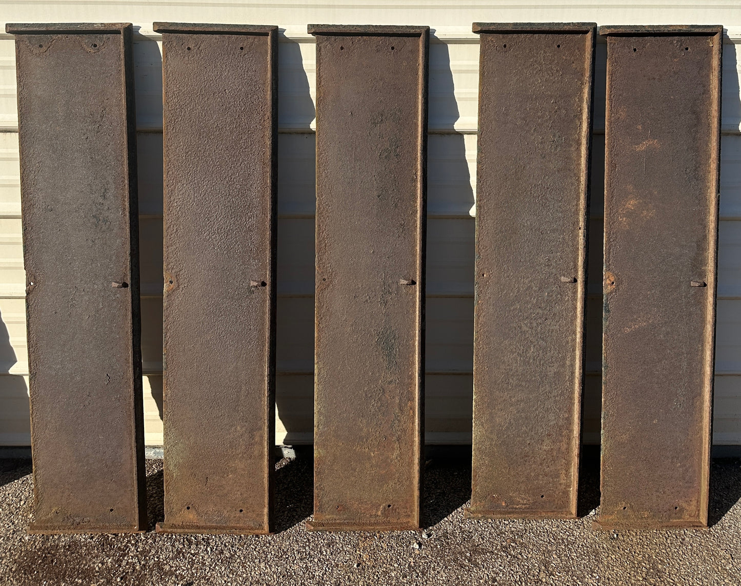 Set of 5 50" Long Cast Iron Stair Treads GA20613