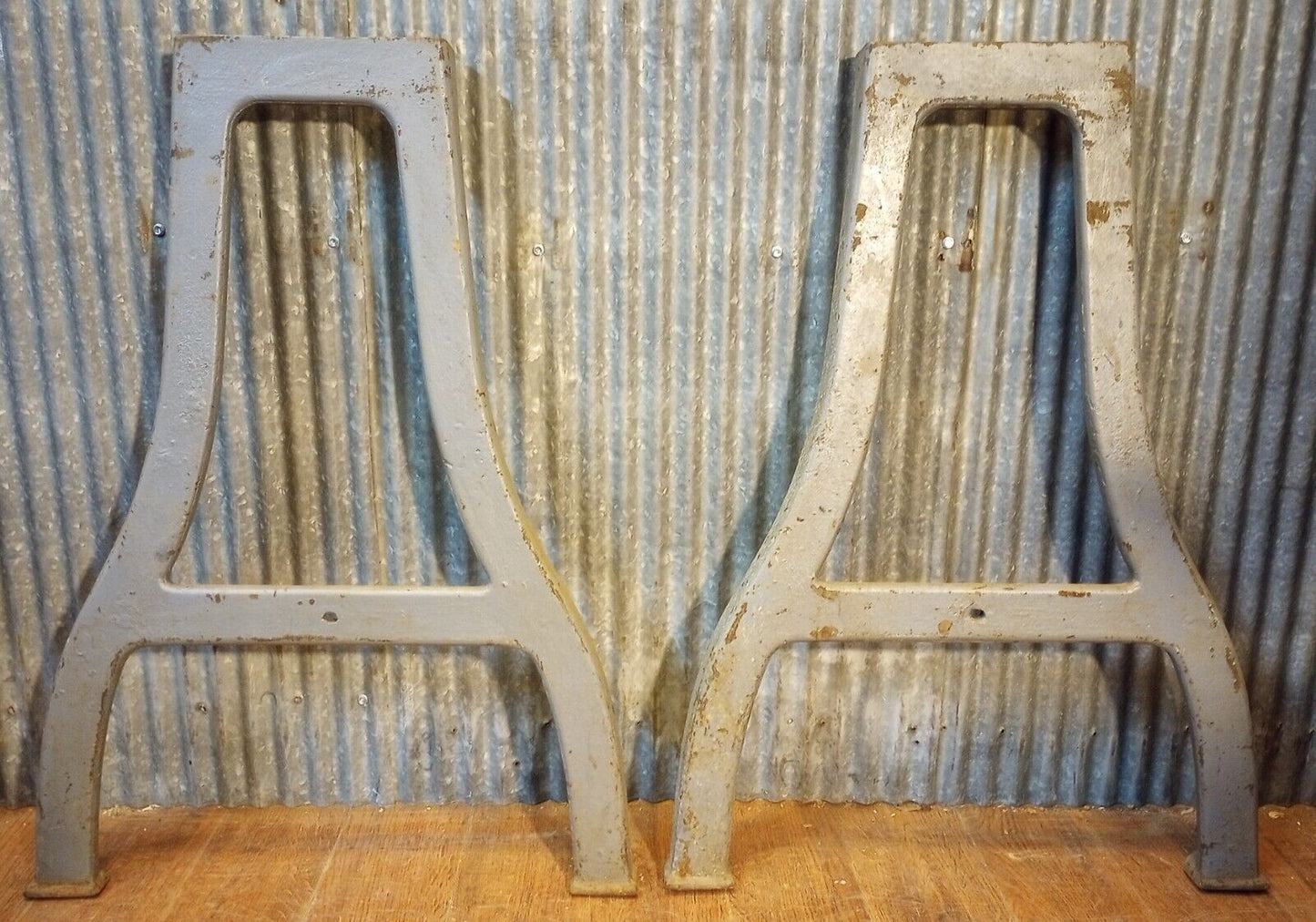 Pair of Cast Iron Machine Legs 30" Tall x 22" Wide
