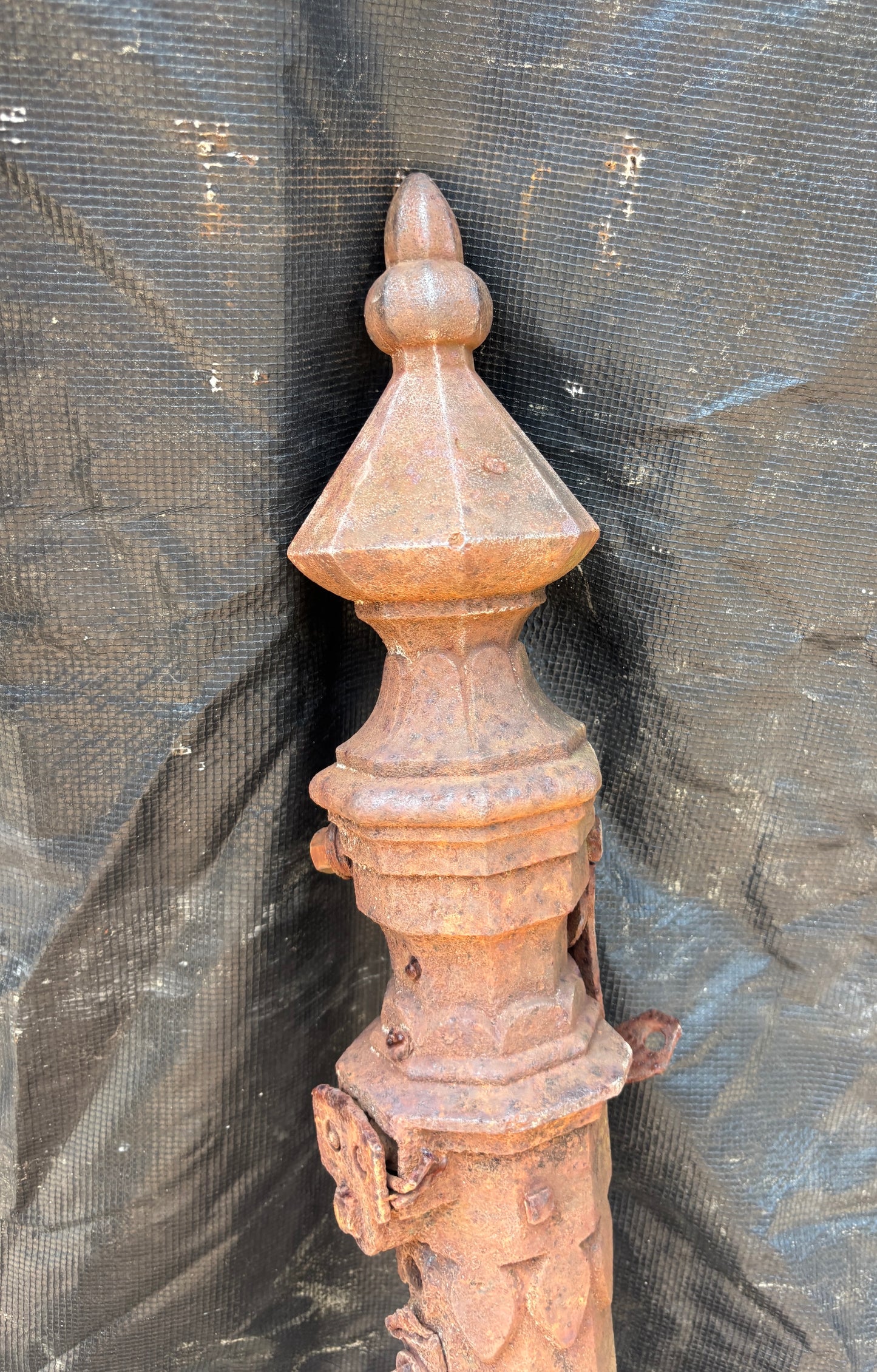 Two Cast Iron Newel Posts GA21561