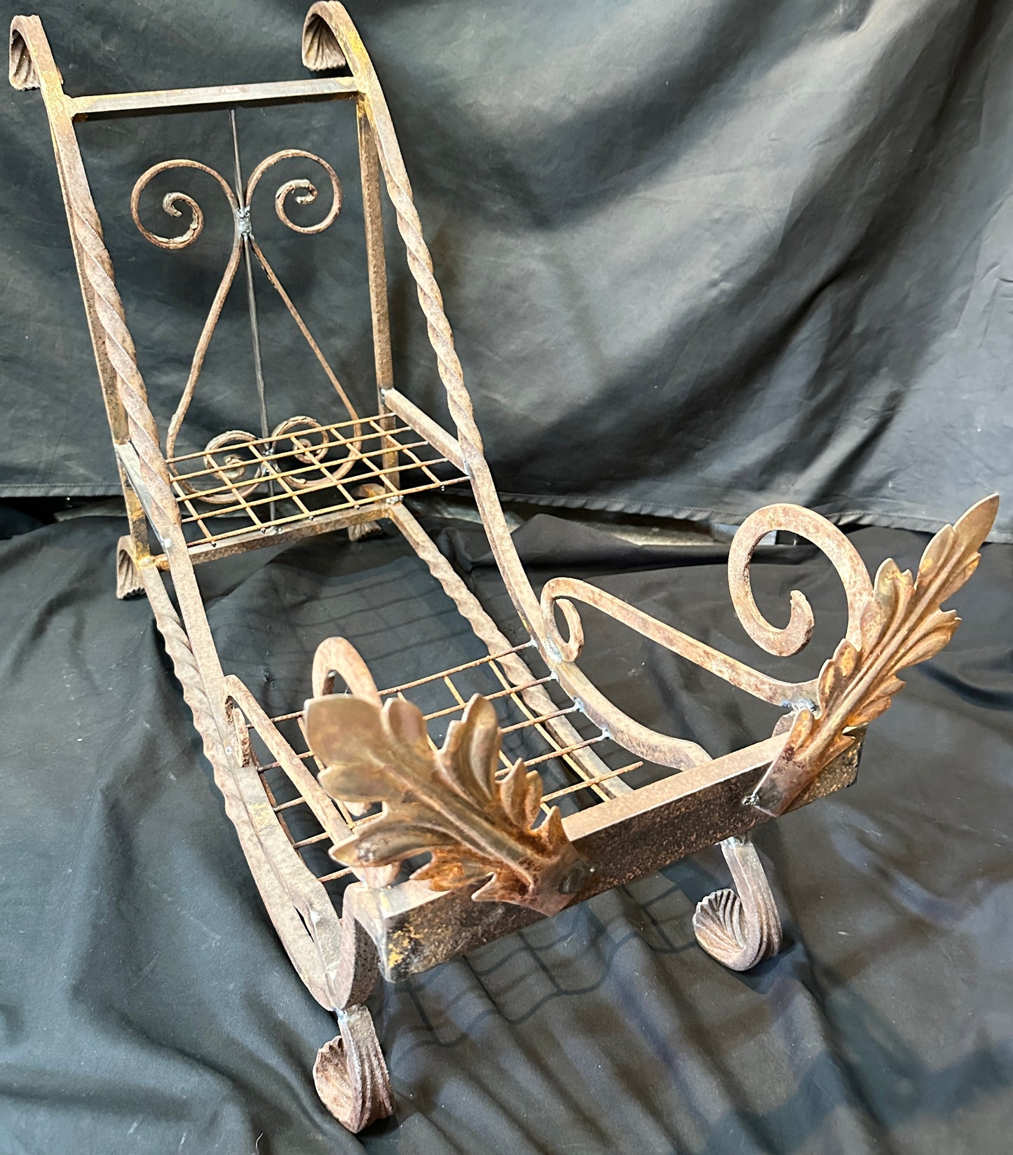 Custom Wrought Iron Decorative Holiday Sleigh GA20453