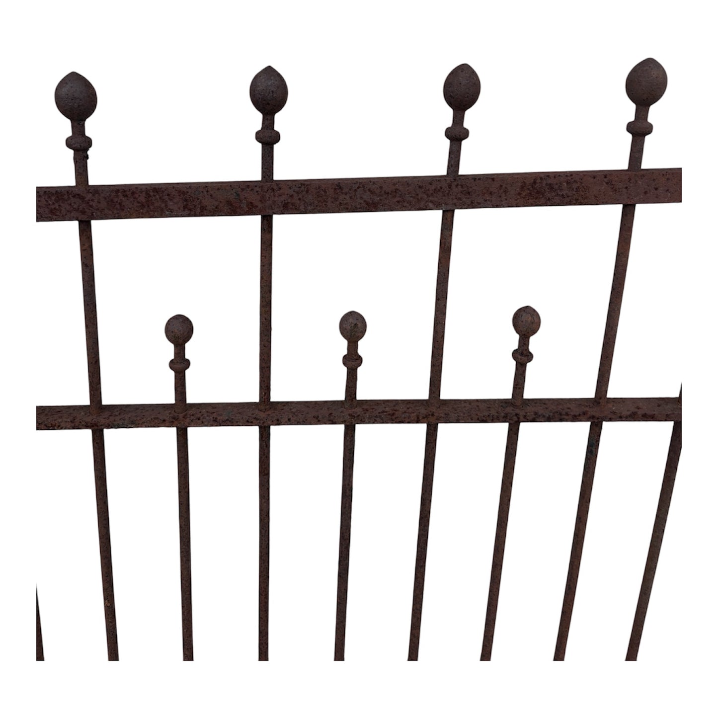 4.5 Ft of Wrought Iron Fencing w/ Ball Finials GA21133