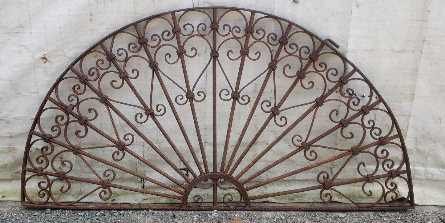 Unique Half Round Iron Panel 70" Wide by 36" Tall GA9463