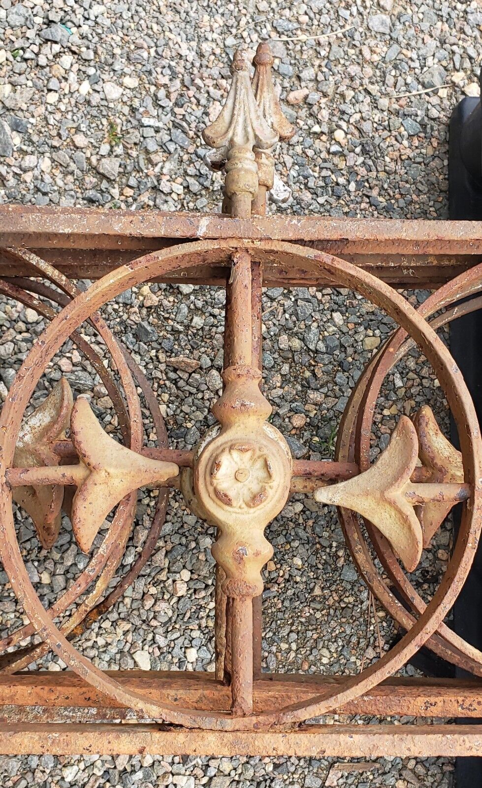 Restored Roofwalk Widow's Walk Ornate 4 Panel Iron Set 19' + Sq Feet GS00374