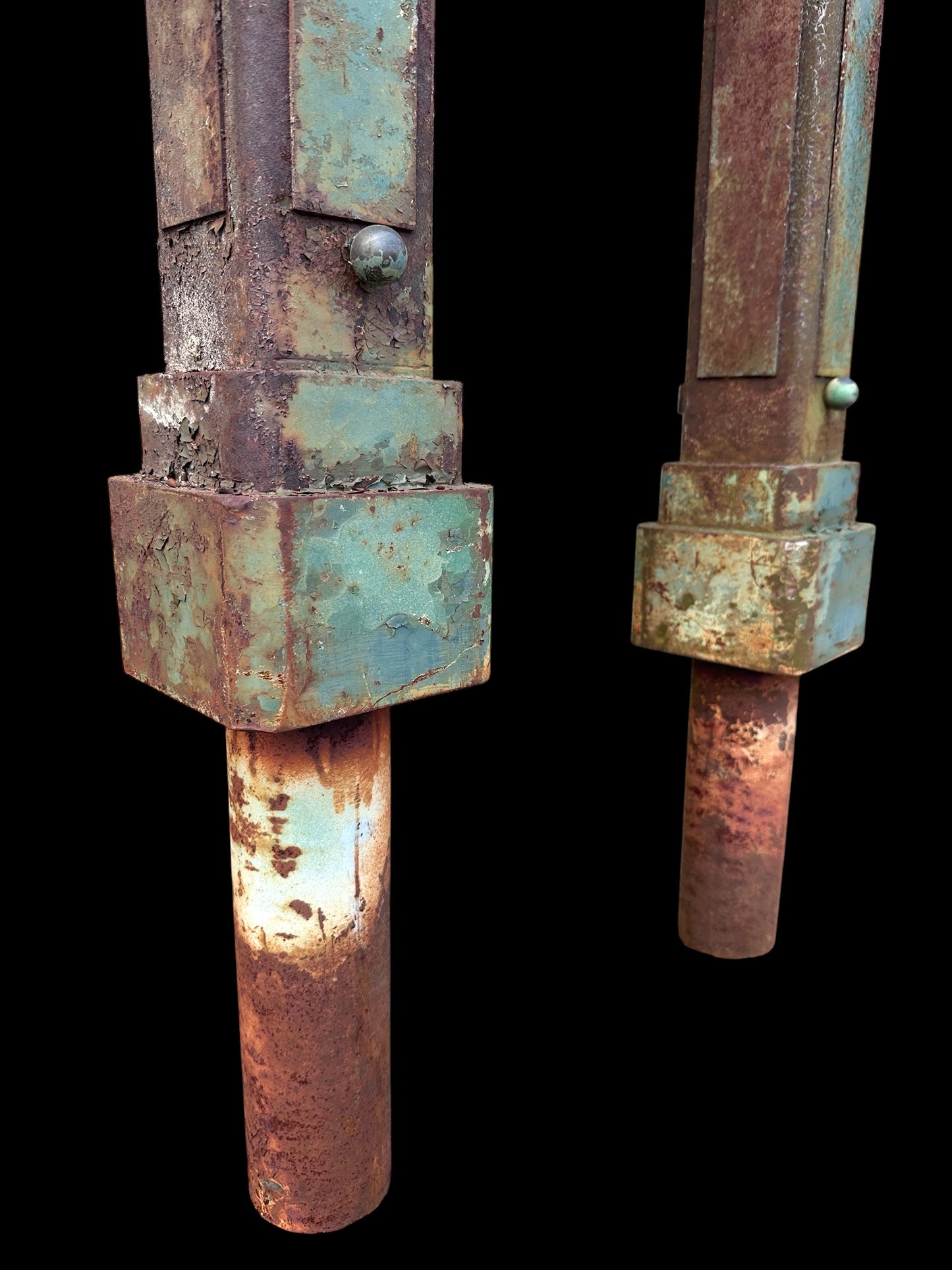Vintage Cast Iron Posts - 2 Available - GA21053
