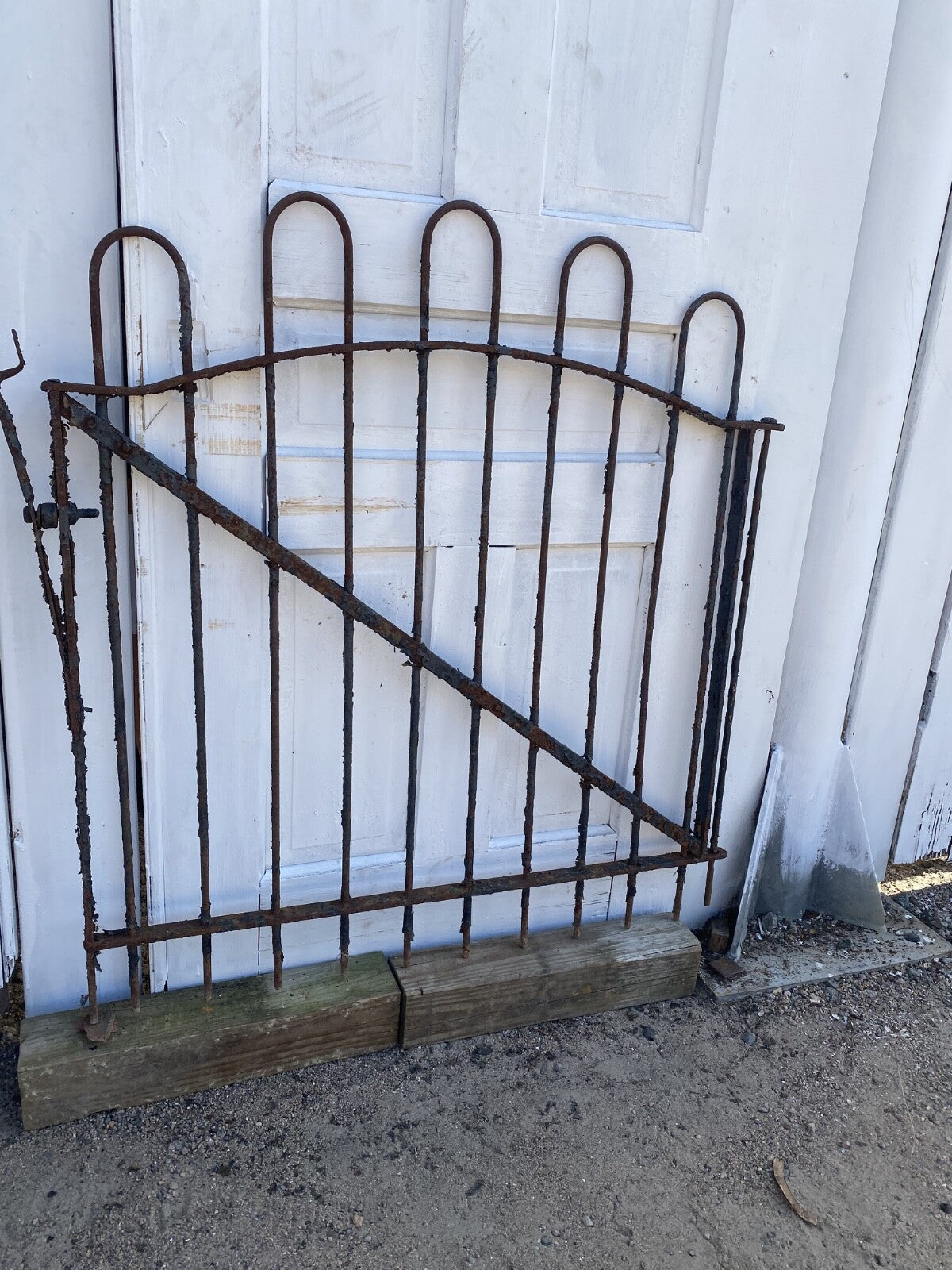 Antique Iron Gate GS20248- 34 1/4" wide x 38 1/2" tall