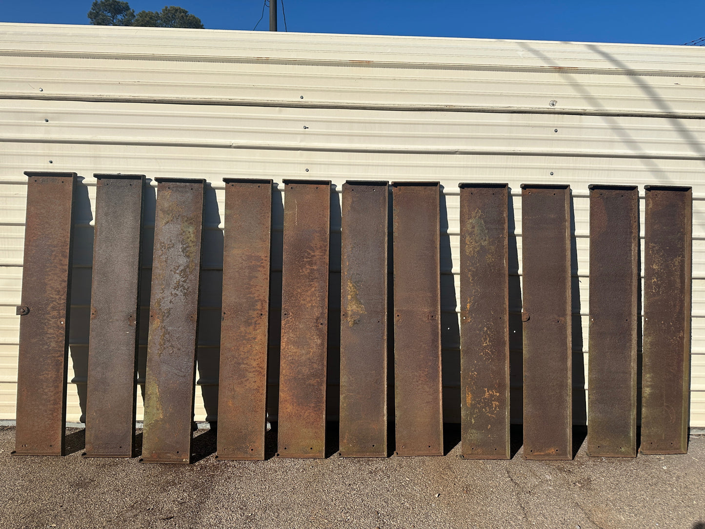 Set of 11 59" Long Cast Iron Stair Treads GA20610