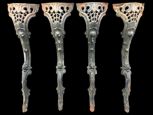 Set of 4 Antique Cast Iron Table Legs GA20850