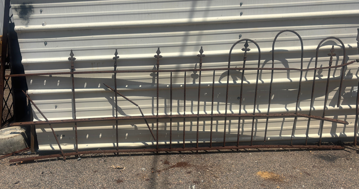 48 Feet of Wrought Iron Fence Panels GA21273