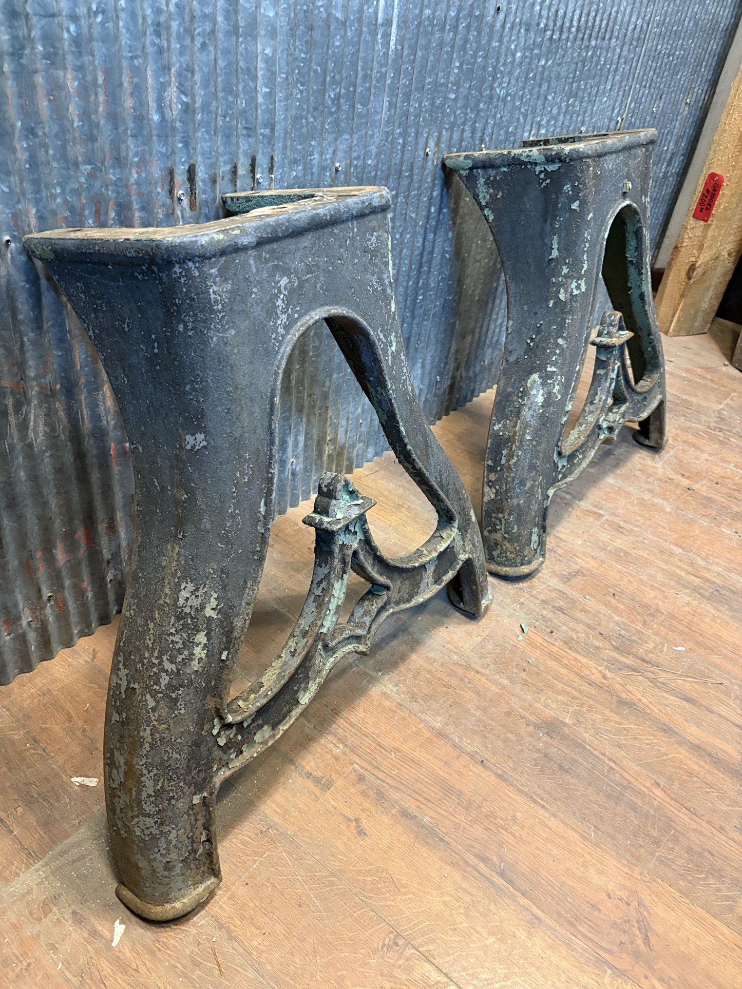 Pair of Antique Cast Iron Machine Legs GS6091