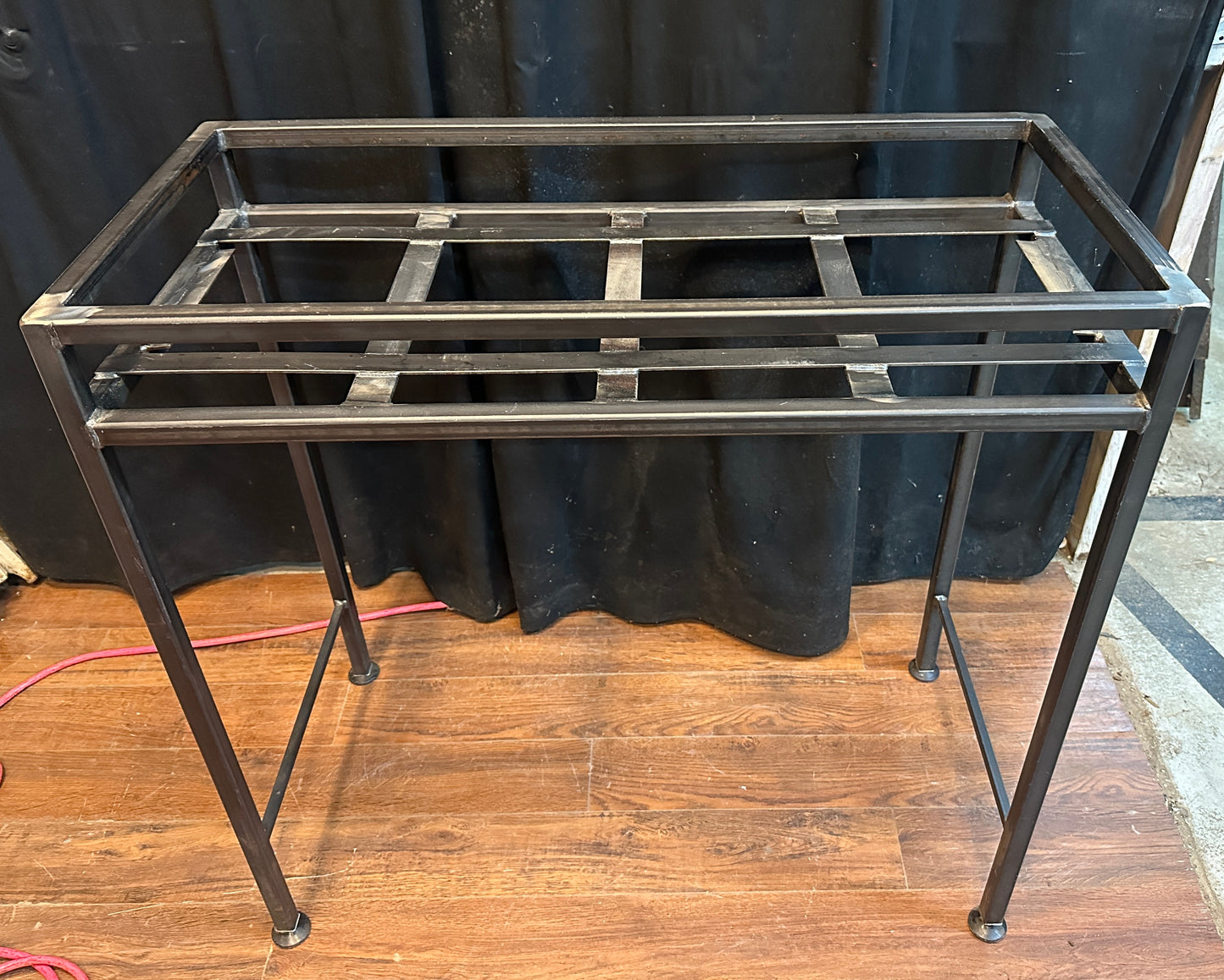 Custom Steel Display Table w/ Wooden Trays GA20810
