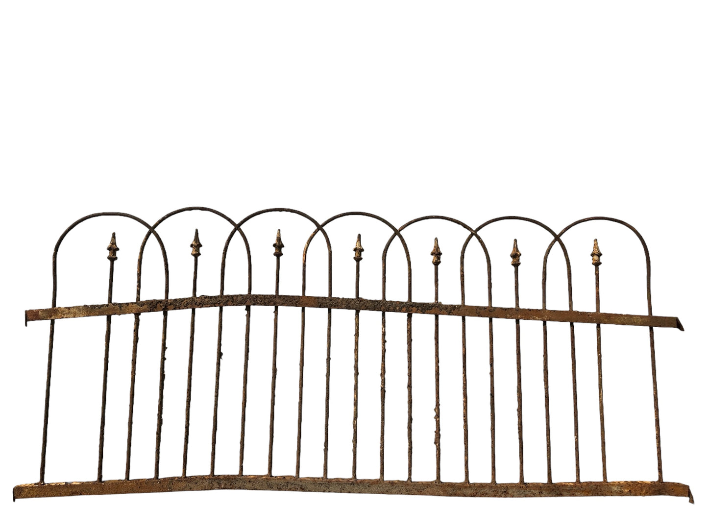 28 Feet of Antique Wrought Iron Hairpin Fencing GA20856