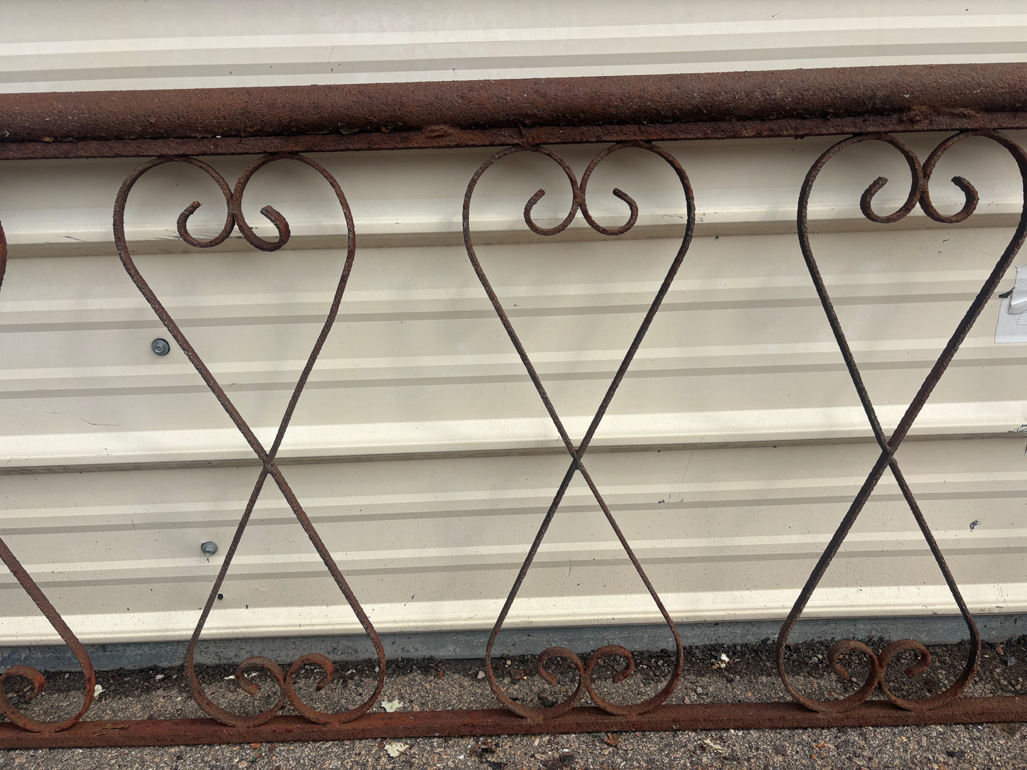 24 Feet of Iron Fence Panels GA21385