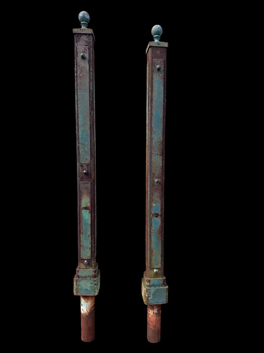 Vintage Cast Iron Posts - 2 Available - GA21053