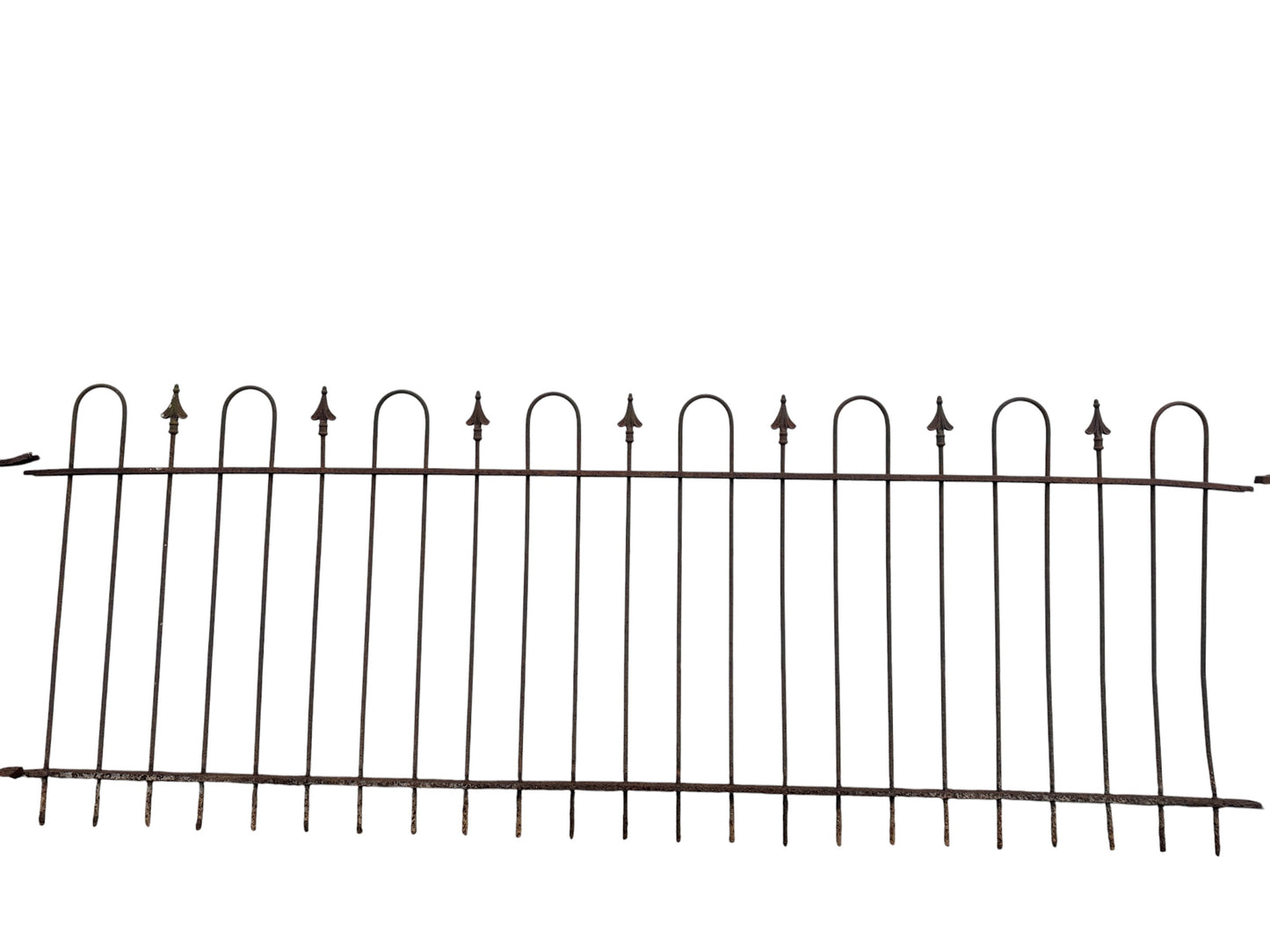 127 Ft of Antique Wrought Iron Hairpin Fencing GA21025