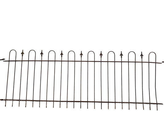 127 Ft of Antique Wrought Iron Hairpin Fencing GA21025