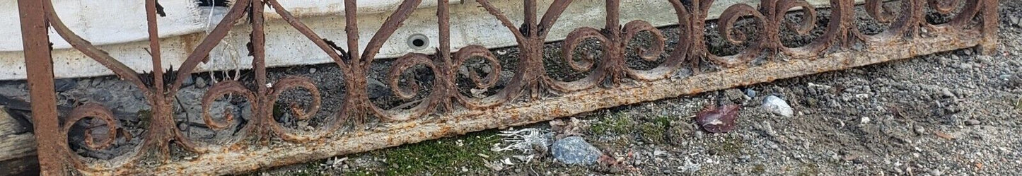 Ornate Tall Wrought Iron Gate 38 3/8" Wide by 82" Tall GA9602