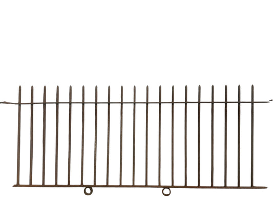23 Ft of Antique Wrought Iron Picket Fencing GA21013