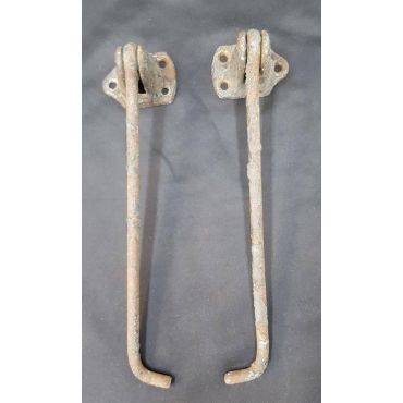 Pair of Iron Shutter Dogs #GA4284