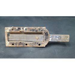 Large Primitive Iron Slide Latch Bolt Lock with Keeper #GA1134