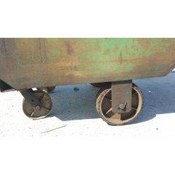 Large Industrial Factory Rolling Scrap Bin Cart