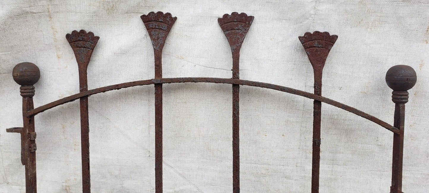 Unique Arched Top Wrought Iron Gate 38 1/4" Wide x 44" Tall GA9582