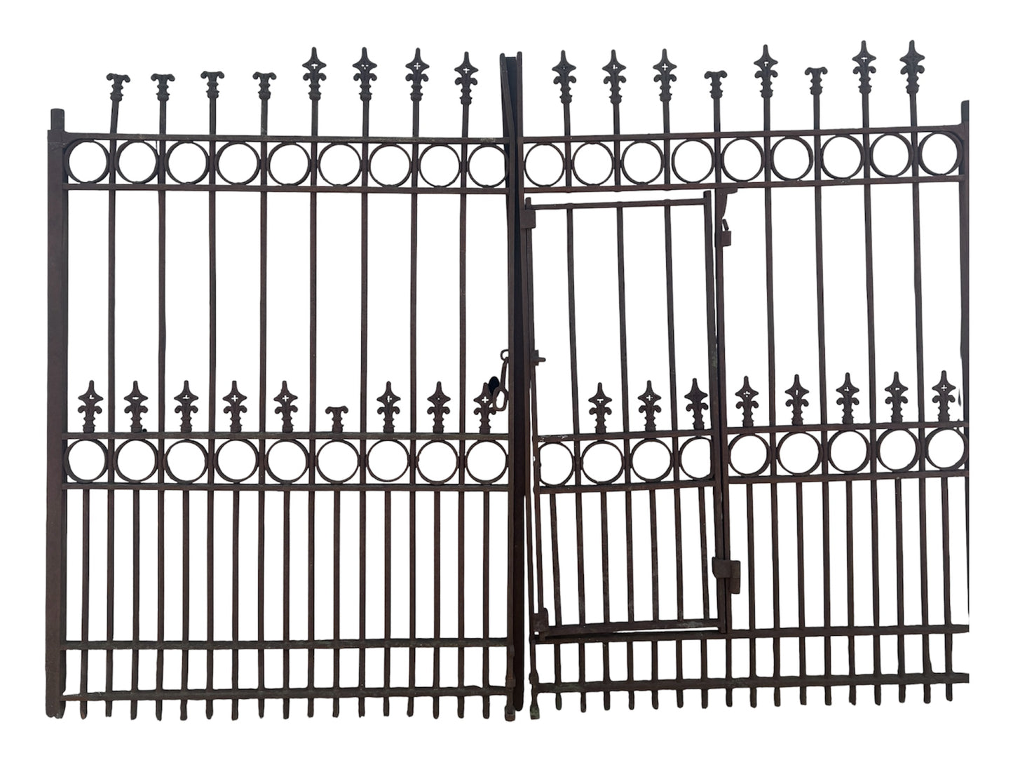 Pair of Antique Wrought Iron Driveway Gates GA21147