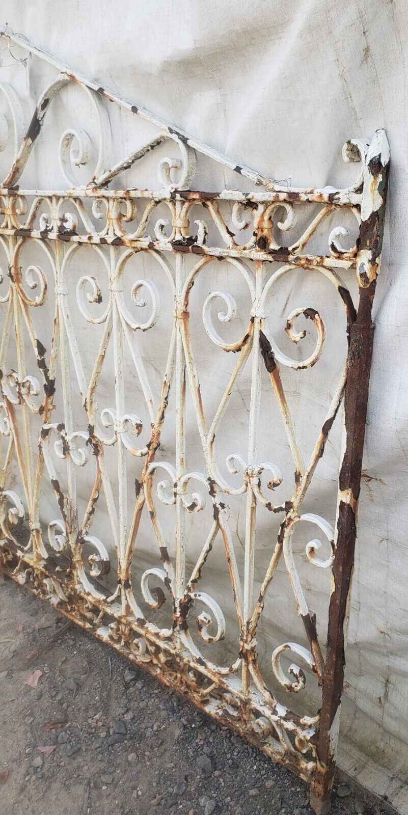 Ornate Arched Wrought Iron Gates 104 1/2"Total Width by 65" Tall GA9578