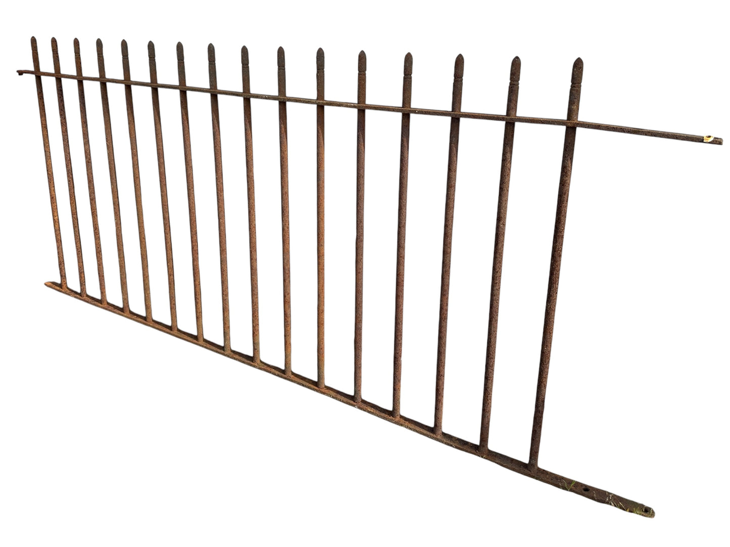 7 Ft of Antique Wrought Iron Picket Fencing GA21005