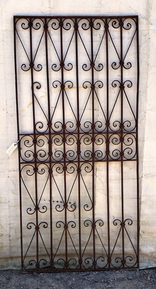 Antique Wrought Iron Gate 72 3/4" Tall x 34 1/2" Wide GA9409