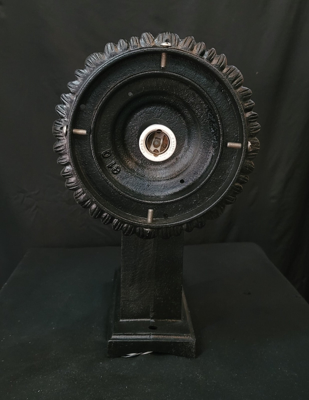 Large Restored Art Deco Cast Iron Sconce 23 1/2" x 10 1/2" GS00511