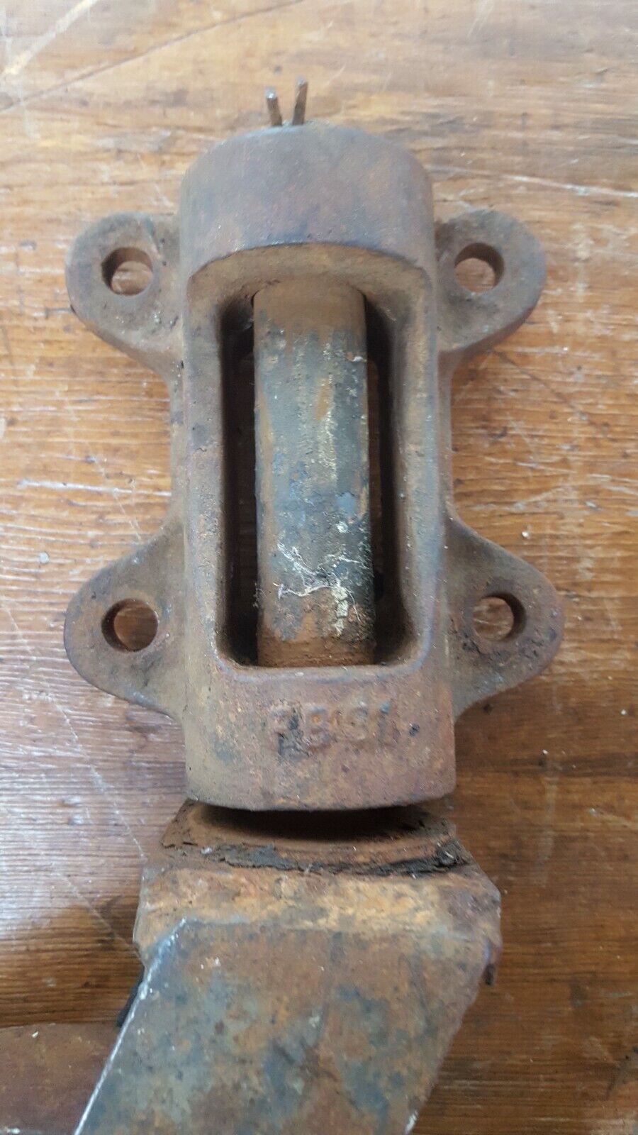 Set of 4 Very Large Cast Iron Industrial Swivel Casters