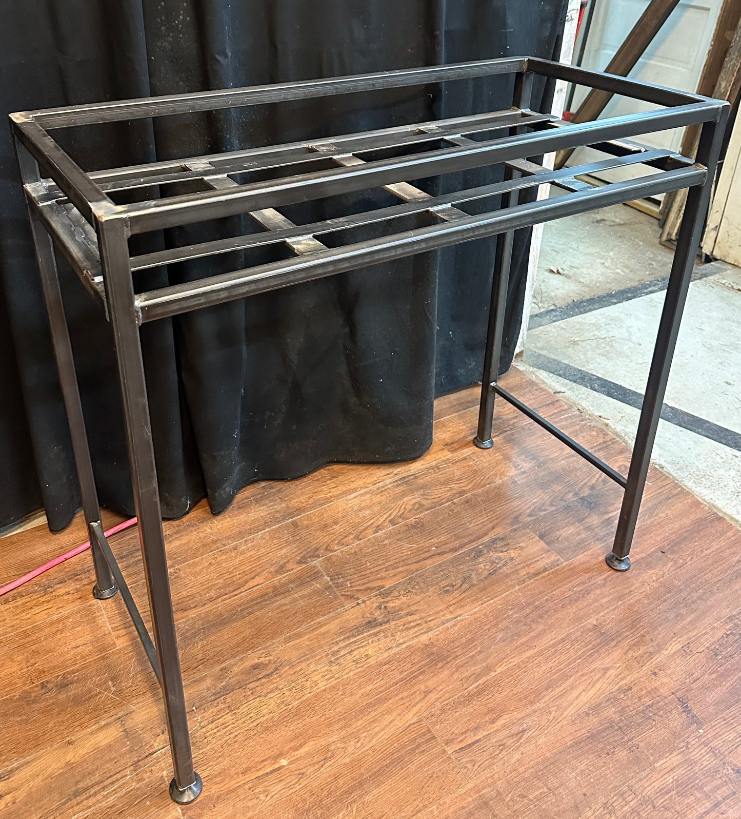 Custom Steel Display Table w/ Wooden Trays GA20810