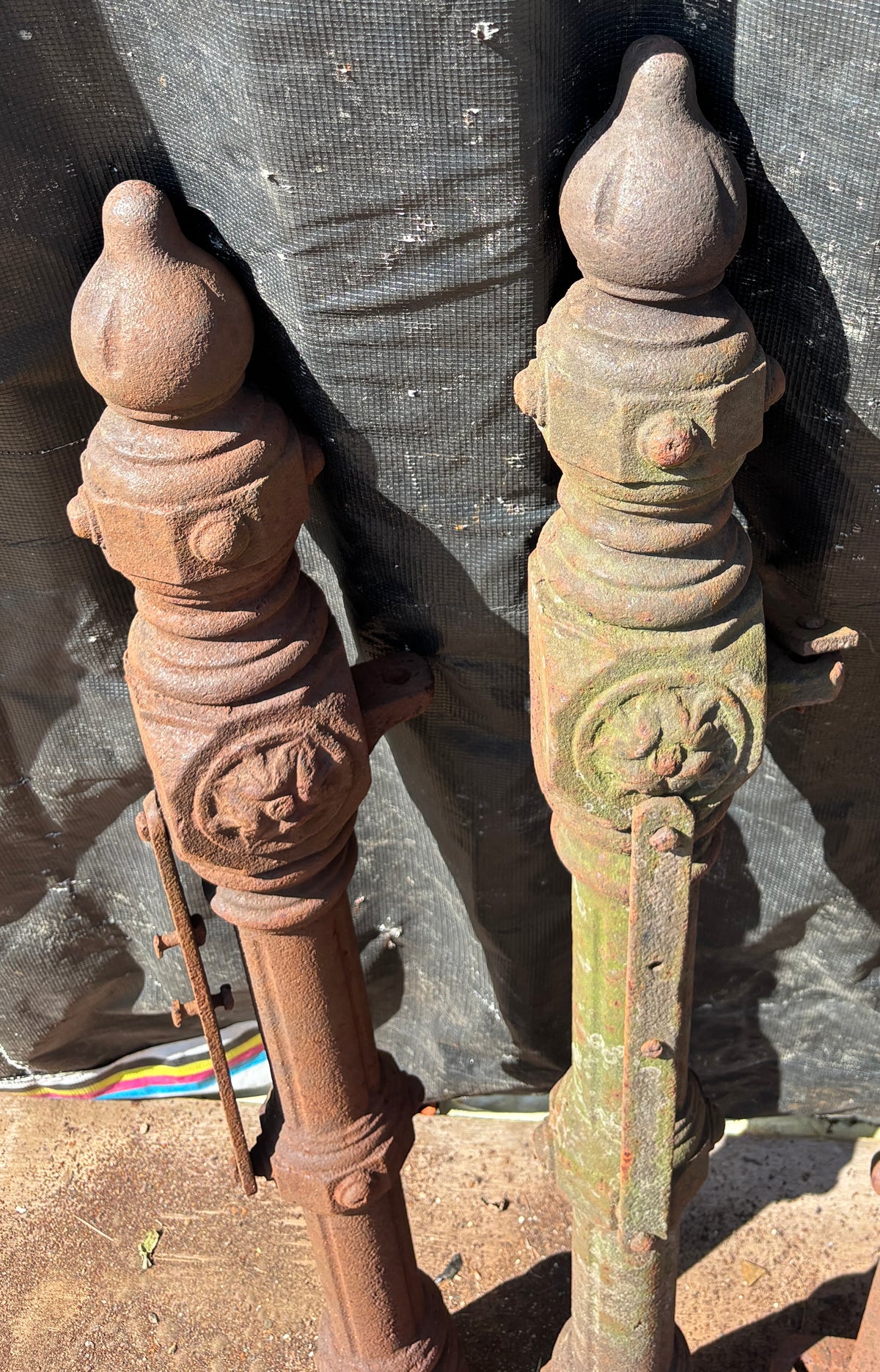 Pair of Cast Iron Newel Posts GA21633