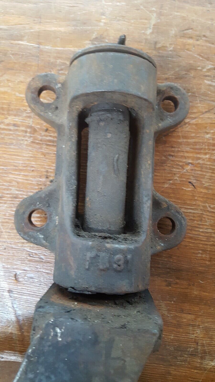 Set of 4 Very Large Cast Iron Industrial Swivel Casters