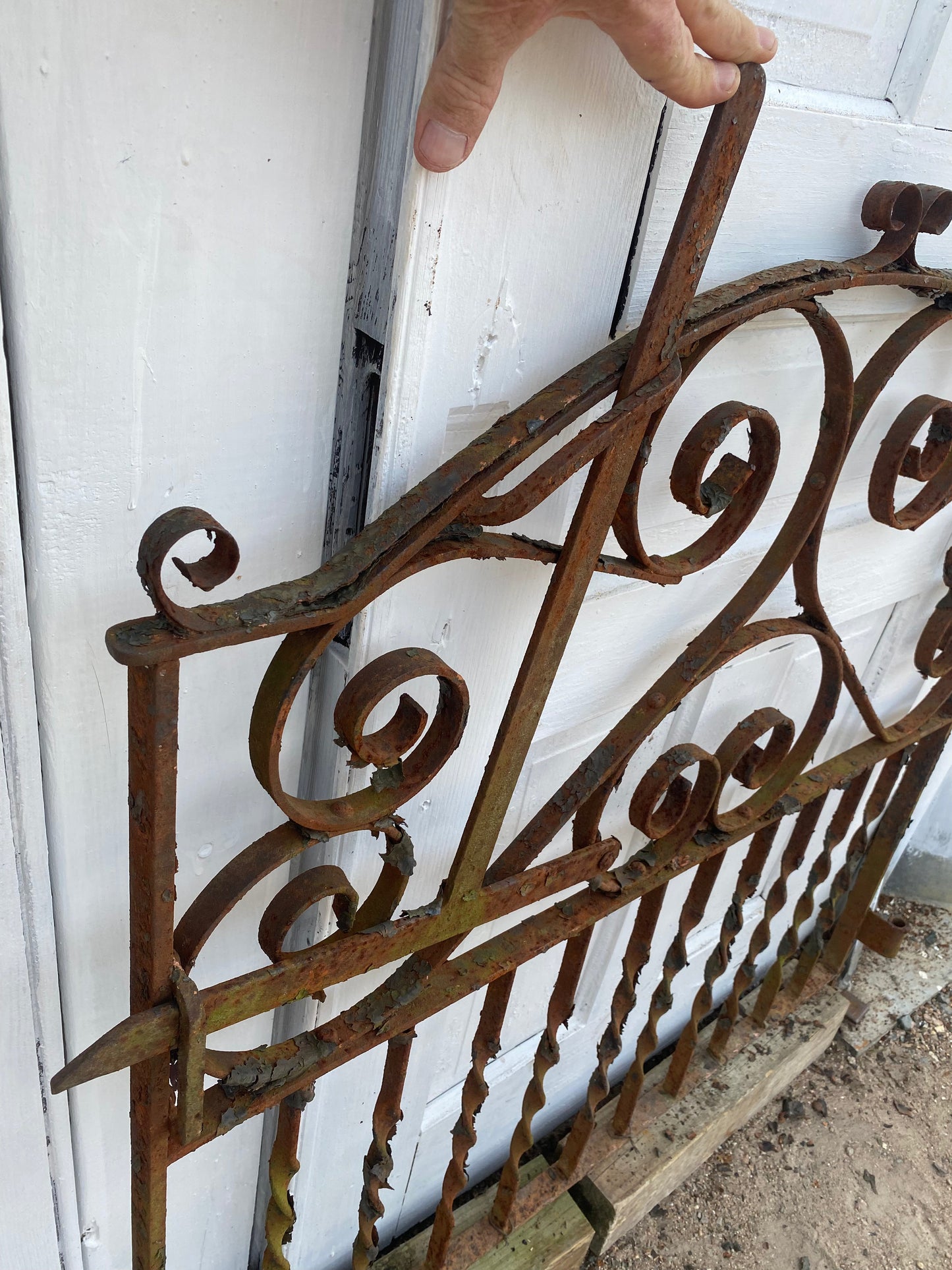 Antique Iron Gate GS20216 - 38 1/4" wide x 41" tall