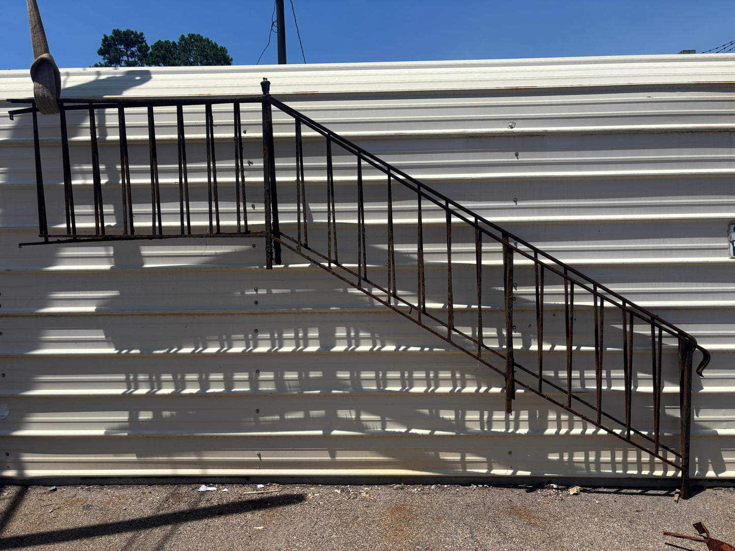 Pair of Wrought Iron Stair Railings GA21228