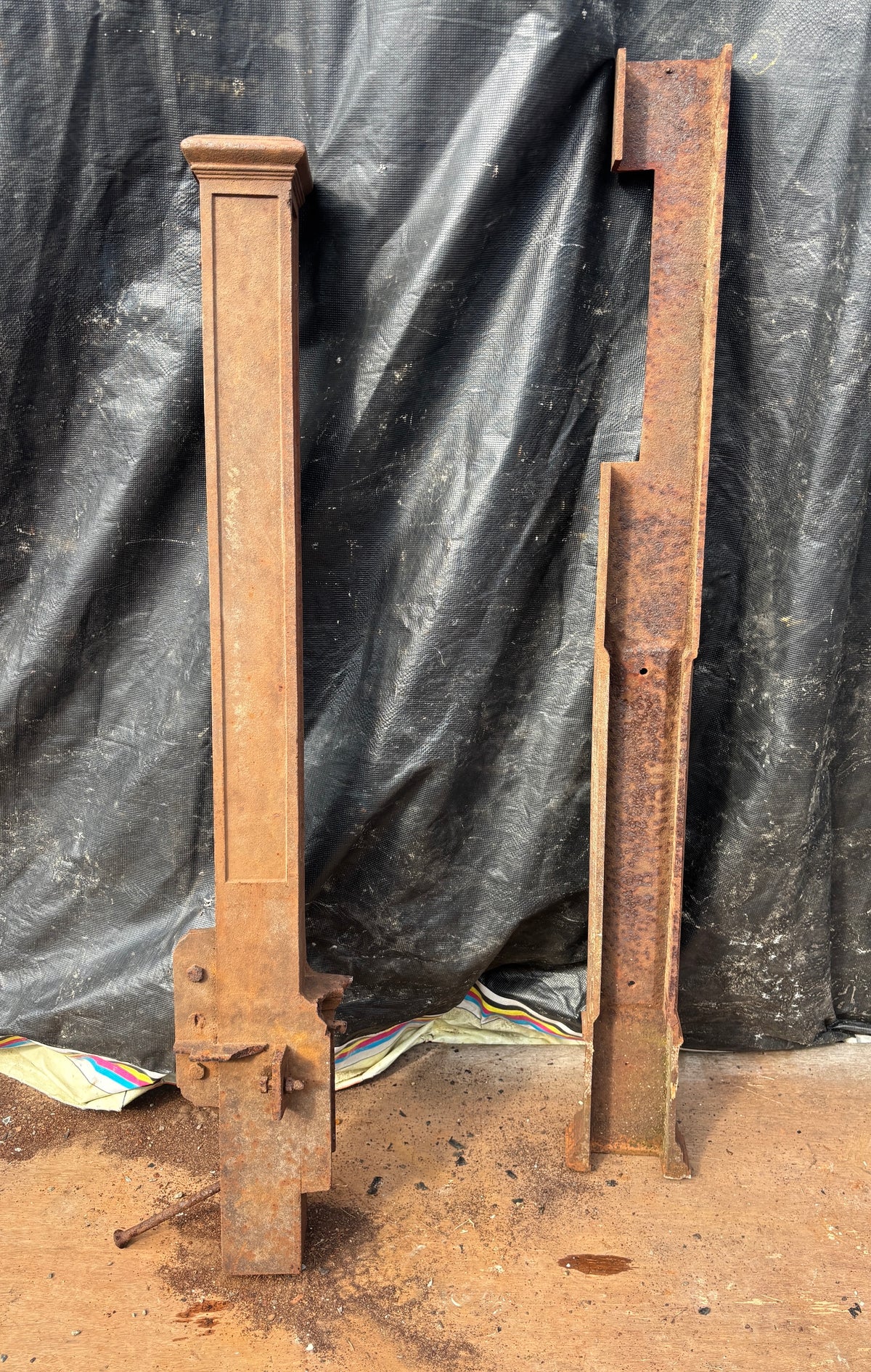 5 Piece Set of Cast Iron Newel Posts GA21613