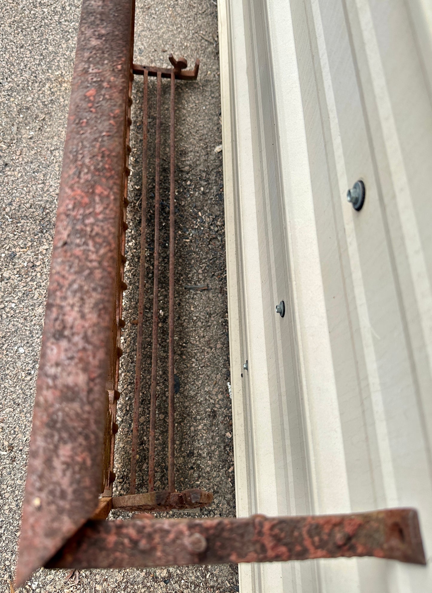 Antique Iron Three-Sided Balcony Railing GA20524