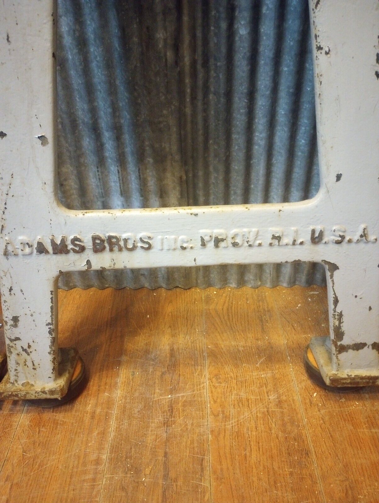 Pair of Adams Brothers Cast Iron Machine Legs 32 5/8" T x 20 3/8" W