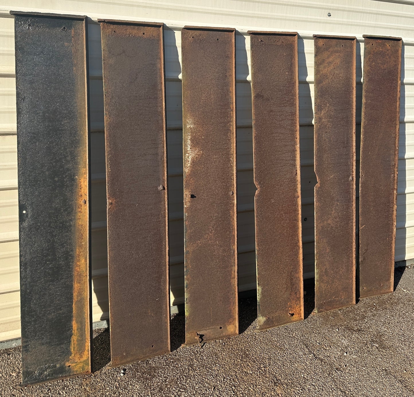 Set of 6 57" Long Cast Iron Stair Treads GA20616