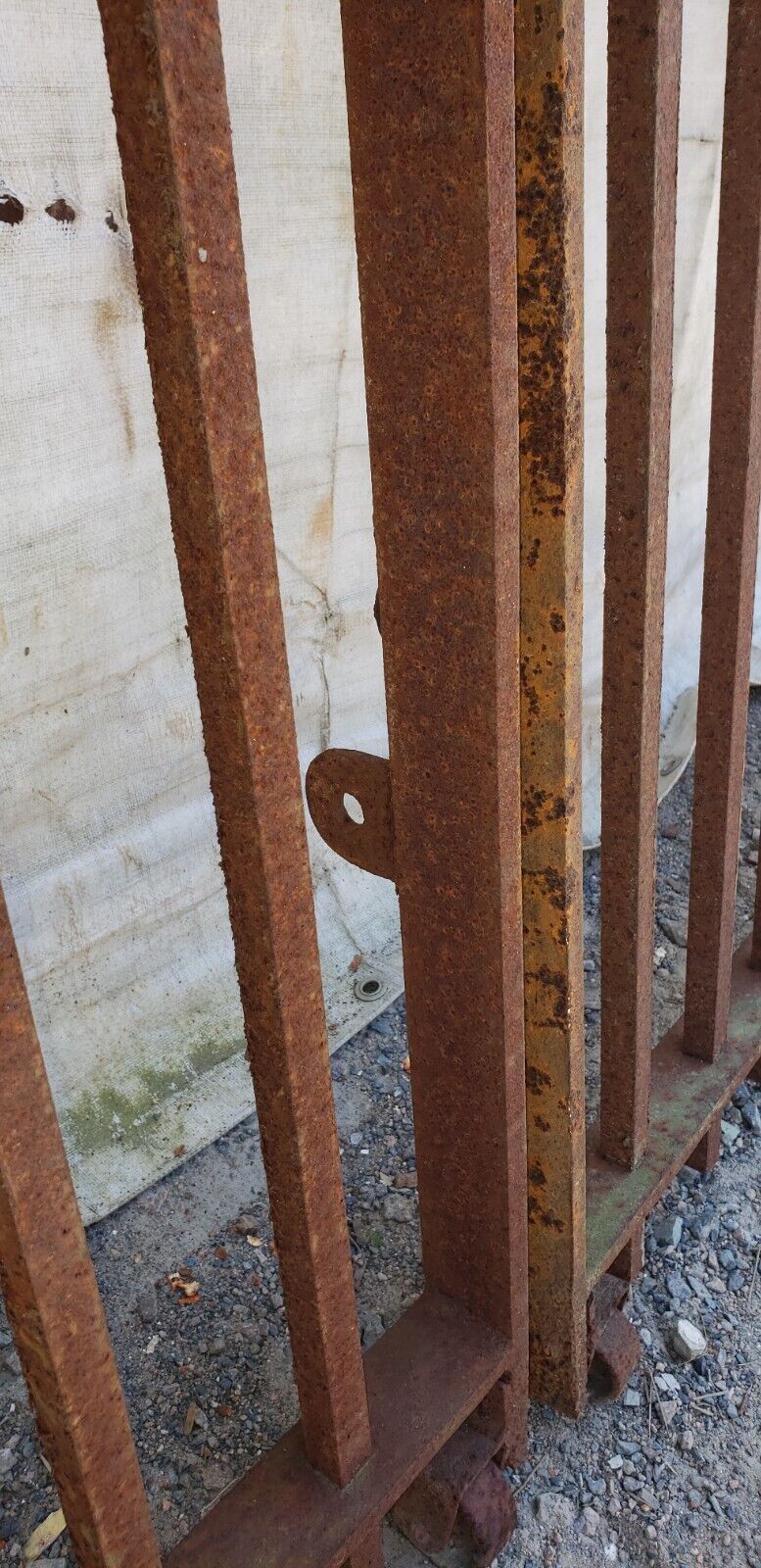 Pair of Heavy Duty Wrought Iron Gates 61" Tall x 54" Wide GA9407